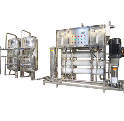 Sistema de ósmosis reversa industrial del control del PLC de la agua de mar 250L GMP